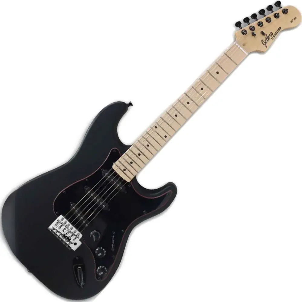Paquete Guitarra Electrica Jethro Series By steelpro Negra 025-SK