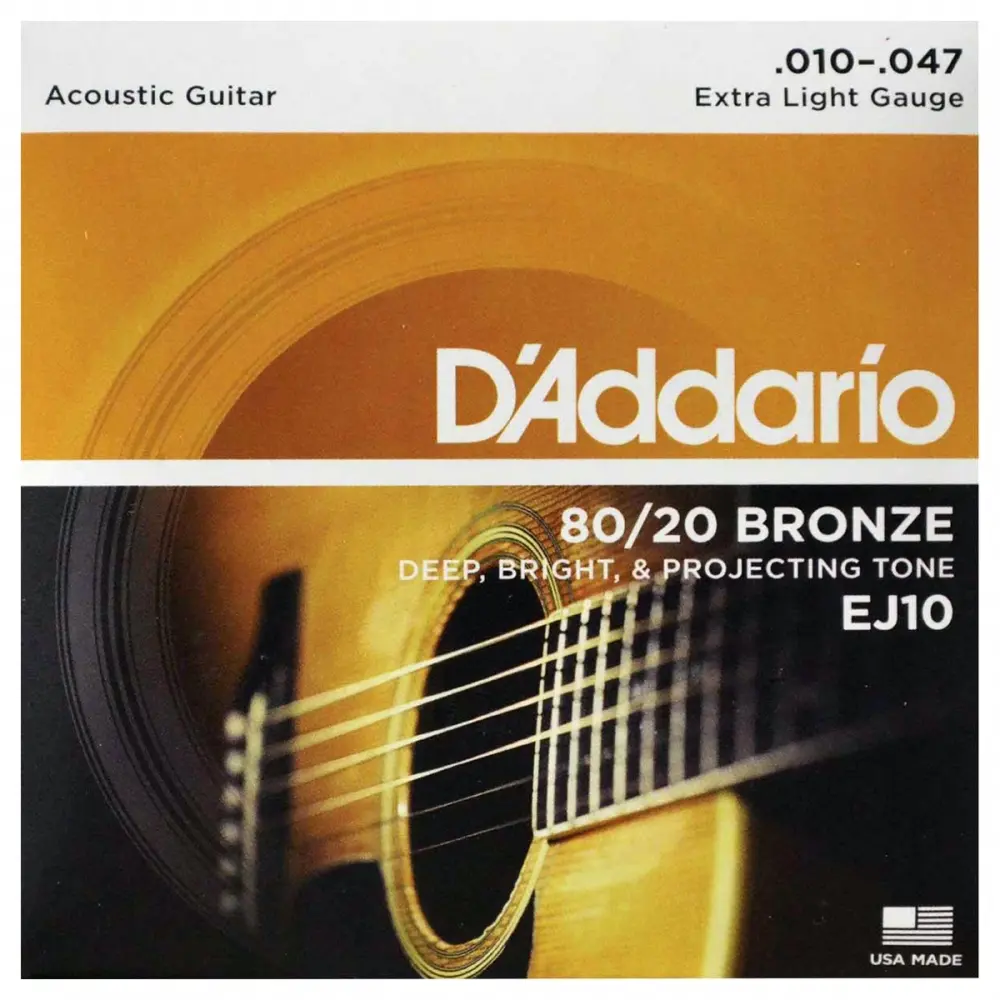 D'Addario Serie EJ Encordadura para Guitarra Electroacústica