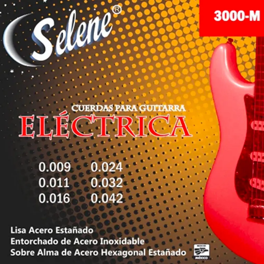 Selene Encordadura para Guitarra Eléctrica .008 - .038 / .009  .042