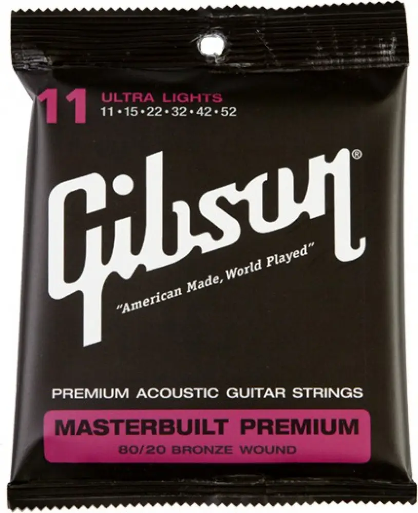 Gibson Encordadura para Guitarra Electroacústica 11 - 52, 12 - 53