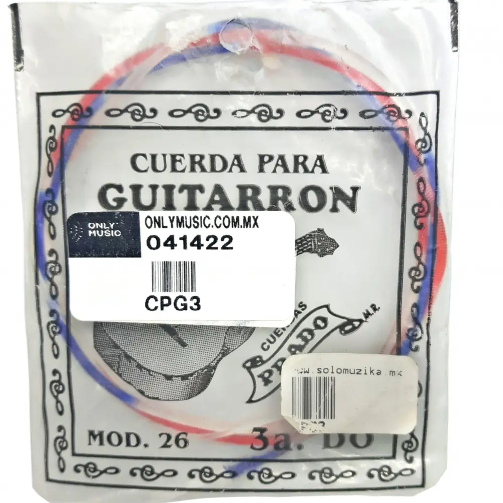Prado CPG3 Cuerda Segunda para Guitarrón DO