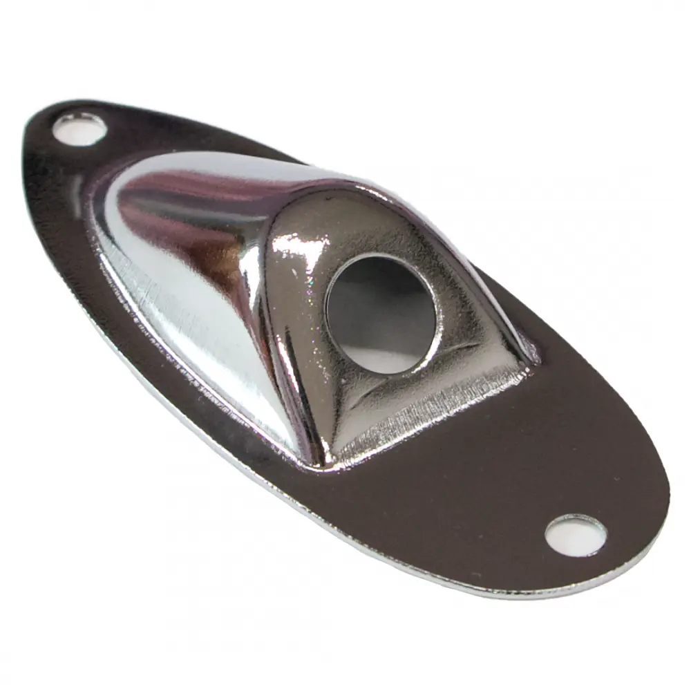 [F1008CR] F1008CR Placa Cromada para Jack de Guitarra
