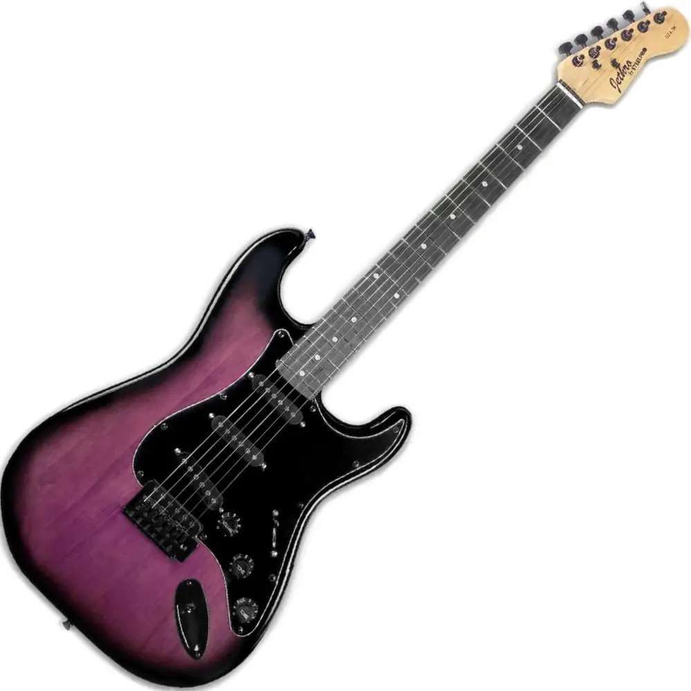 Paquete Guitarra Electrica Jethro Series By Steelpro Purpura 024-SK  