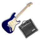 Jethro Series by Steelpro 026-SK Paquete Guitarra Eléctrica Lake Placid Blue
