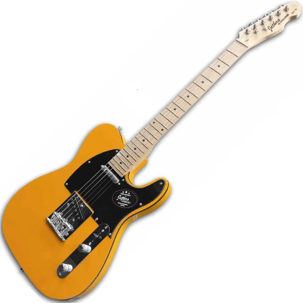 Jethro Series by Steelpro 027-SK Paquete Guitarra Eléctrica Butterscotch Blond