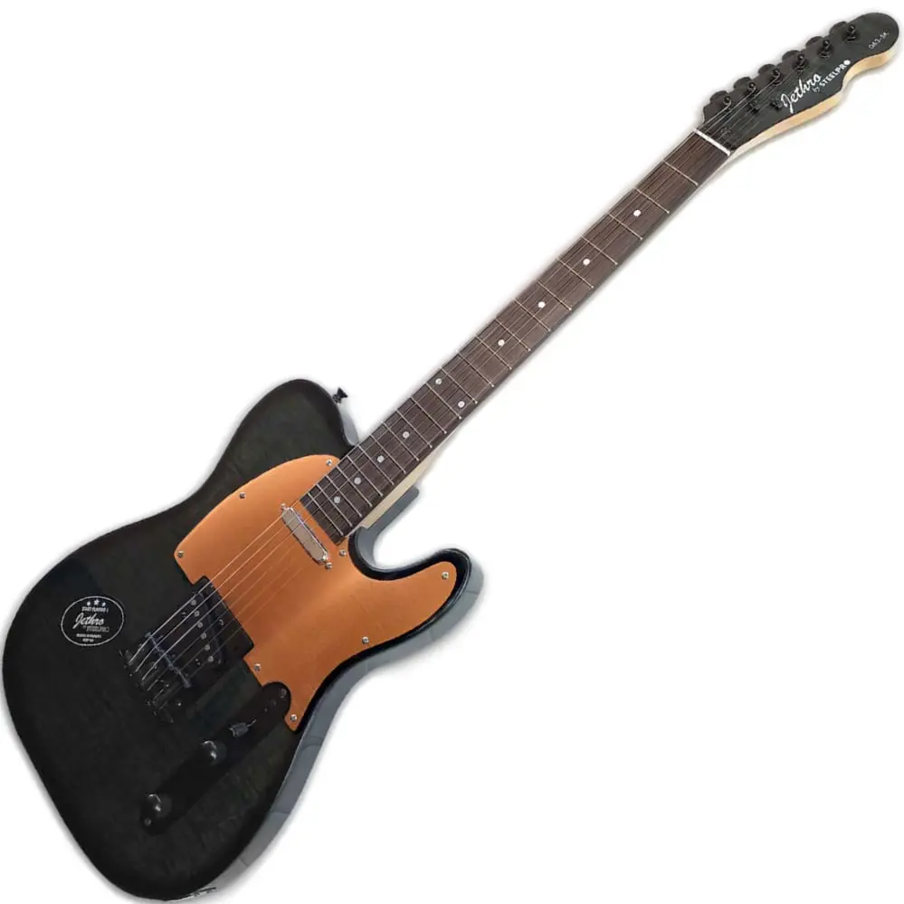 Jethro Series by Steelpro 063-SK Paquete Guitarra Eléctrica Negra