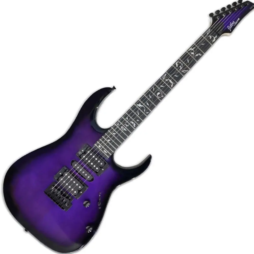  Paquete Guitarra Electrica Jethro Series By Steelpro  Purpura 042-SK