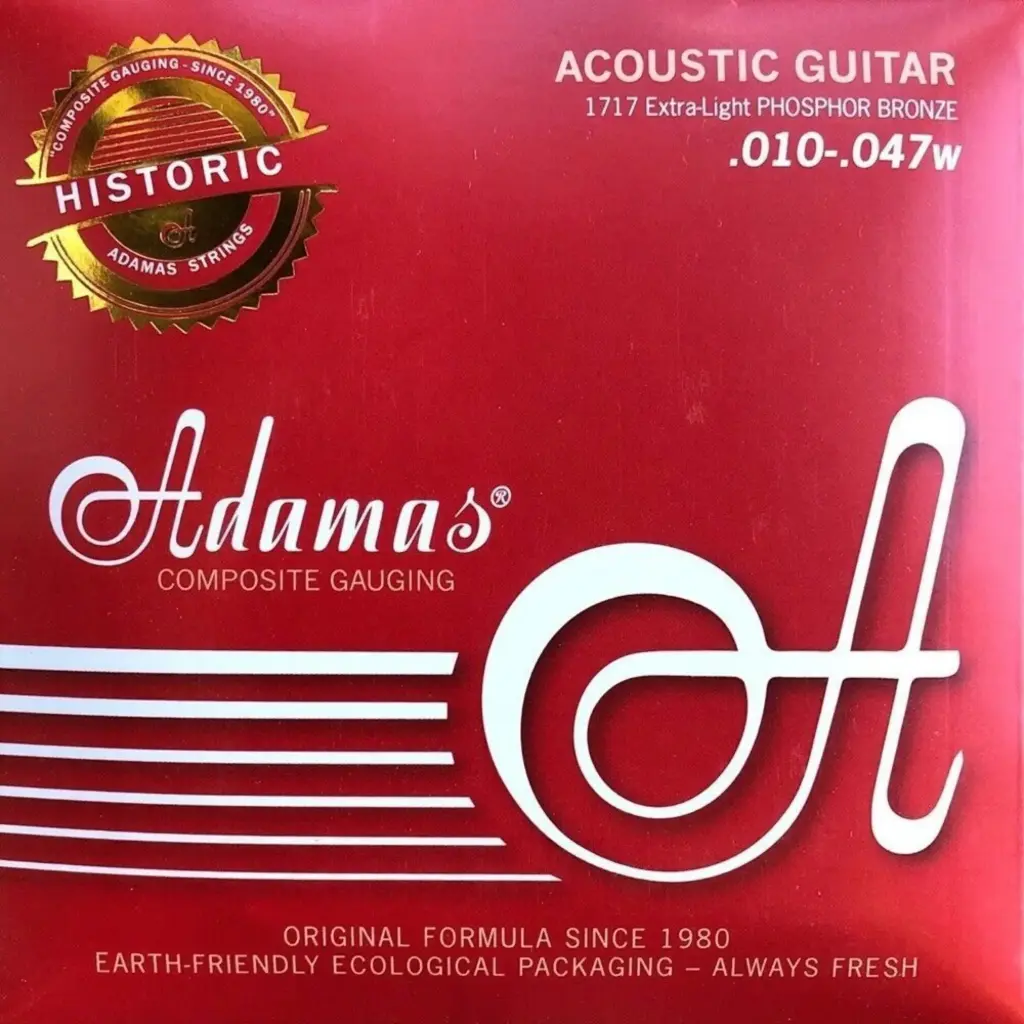 [664550] Adamas 664550 Extra Light Encordadura para Guitarra Electroacústica .010 - .047w