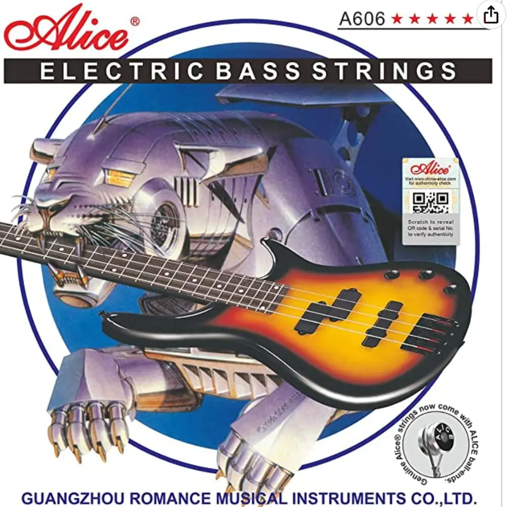 [A6066] Alice A6066 Encordadura para Bajo Eléctrico 6 Cuerdas
