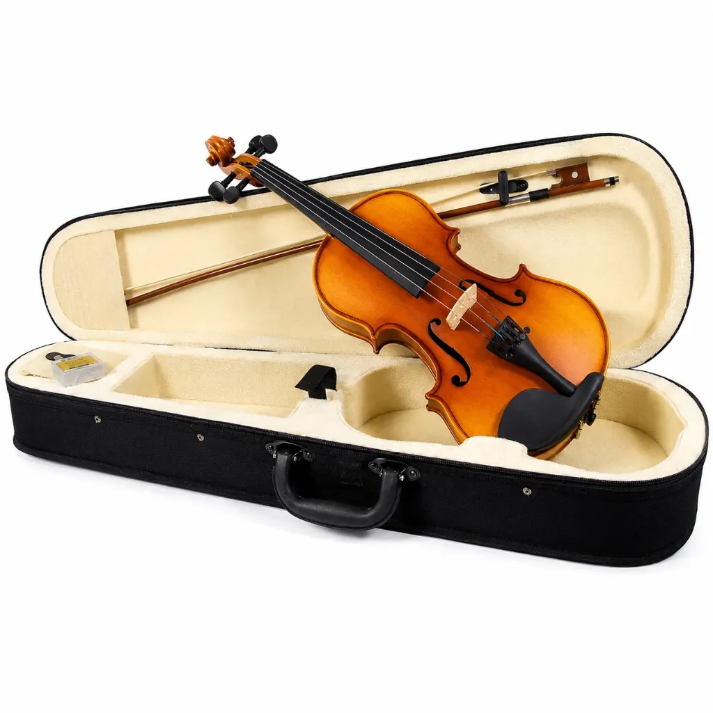 [V12] Distele V12 Violín de Madera Natural 1/2