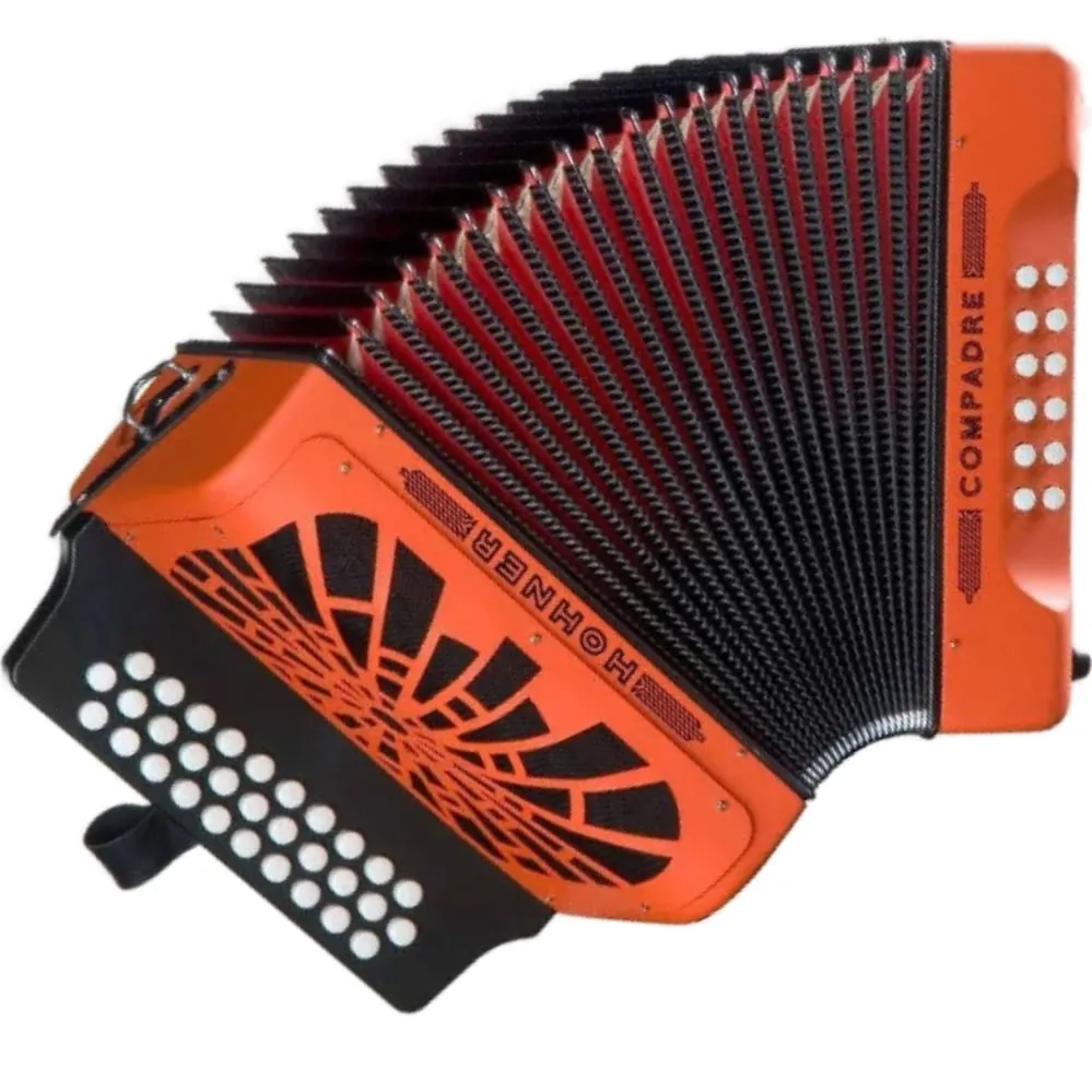 Hohner Acordeón Diatónico Compadre SOL-DO-FA 31 Botones 12 Bajos