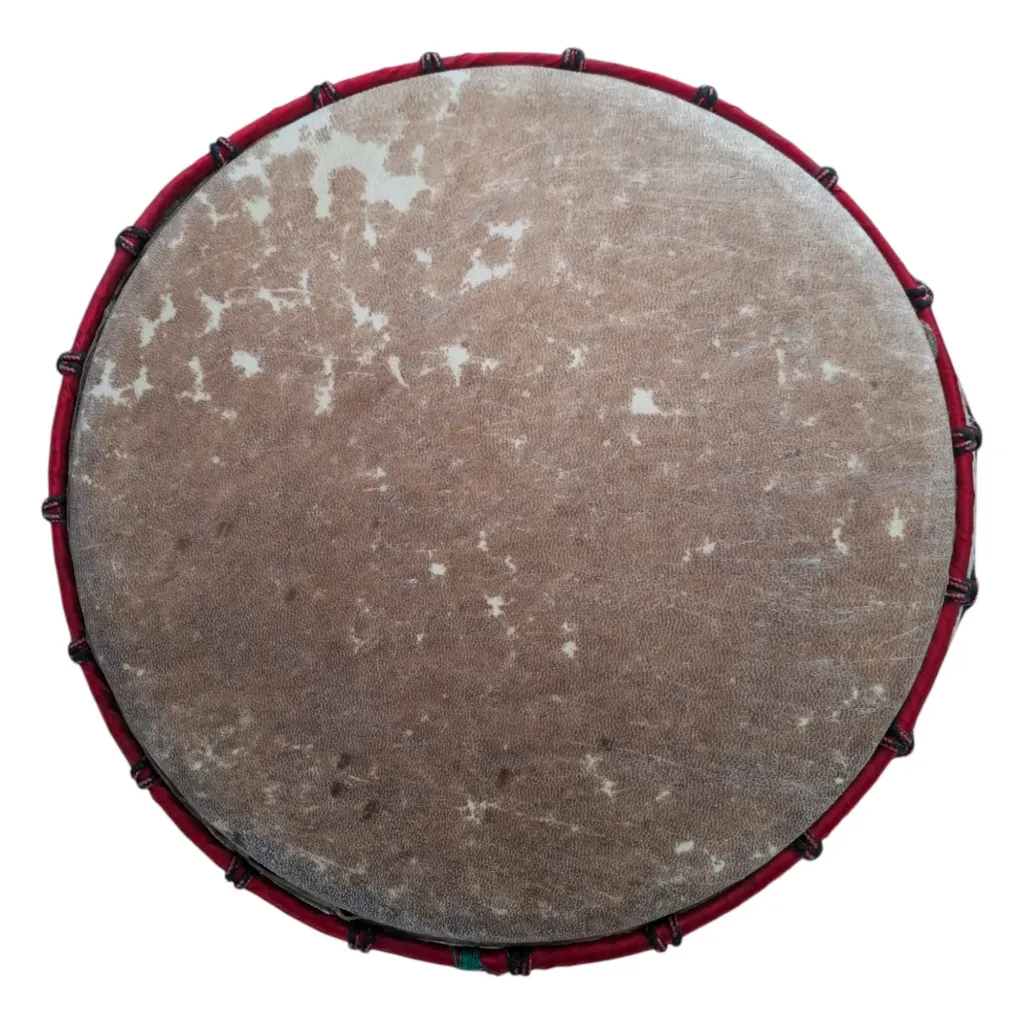 🥁Tambor Africano De Madera: 15 Pulgadas