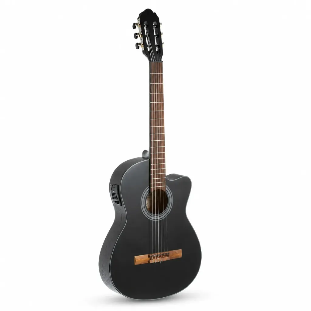 GEWA VG500166B Guitarra Electroacústica Negra con Recorte