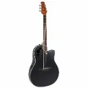 Applause by Ovation AE445S Guitarra Electroacústica Elite Mid Cutaway Black Satin