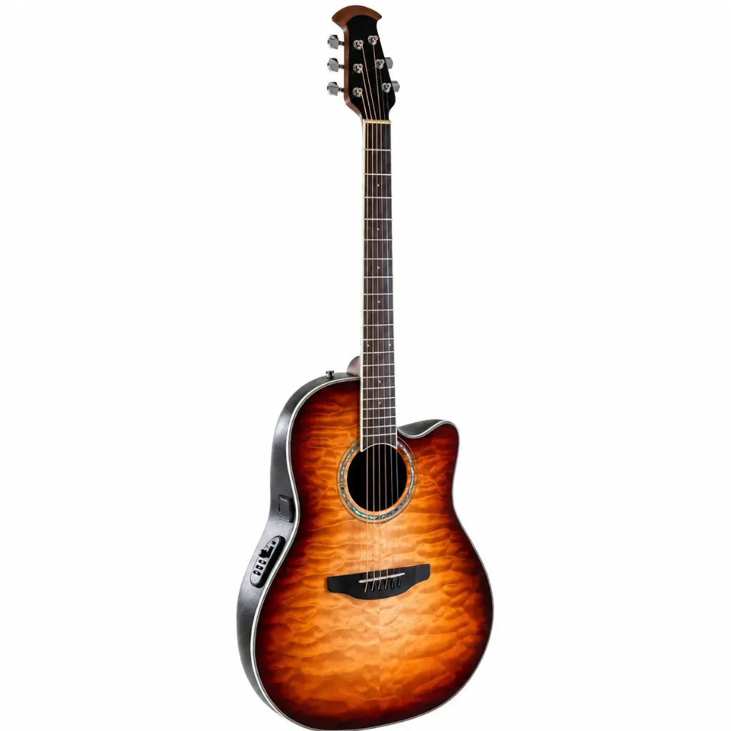 Ovation Celebrity Traditional Plus CS24X7CG Guitarra Electroacústica Mid Cutaway Cognac Burst