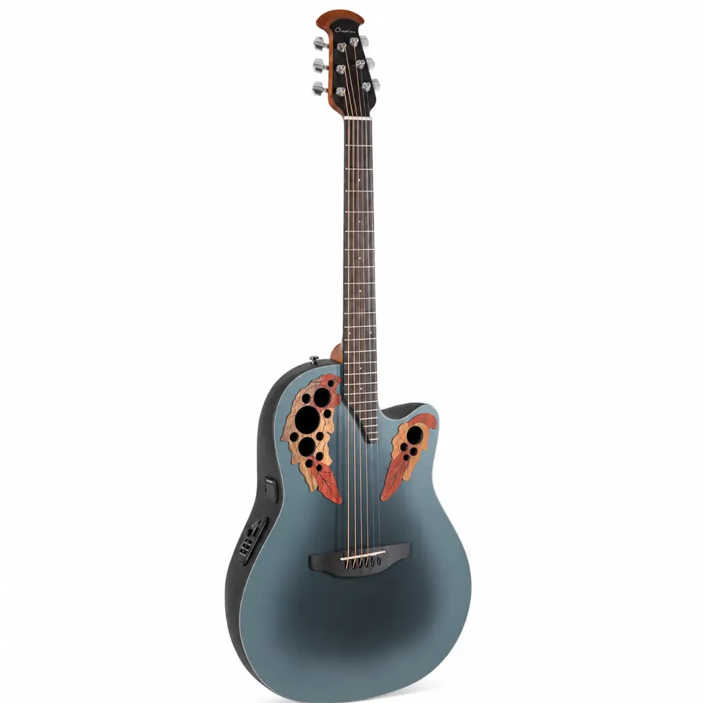 Ovation Celebrity Elite CE44RBBG Guitarra Electroacústica Mid Cutaway Reverse Blue Burst