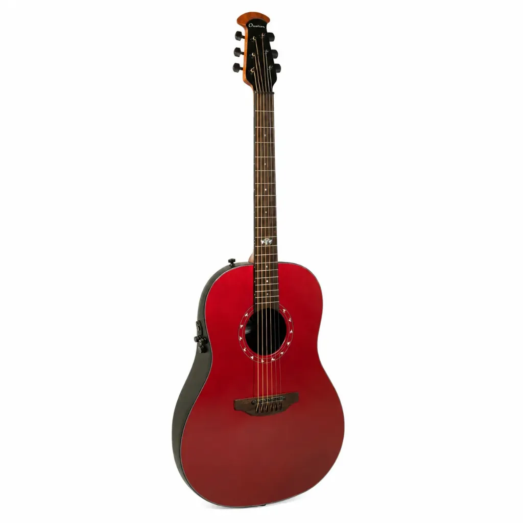 Ovation Pro Series Ultra 1516VRMG Guitarra Electroacústica Mid Depth Vampire Red Metallic