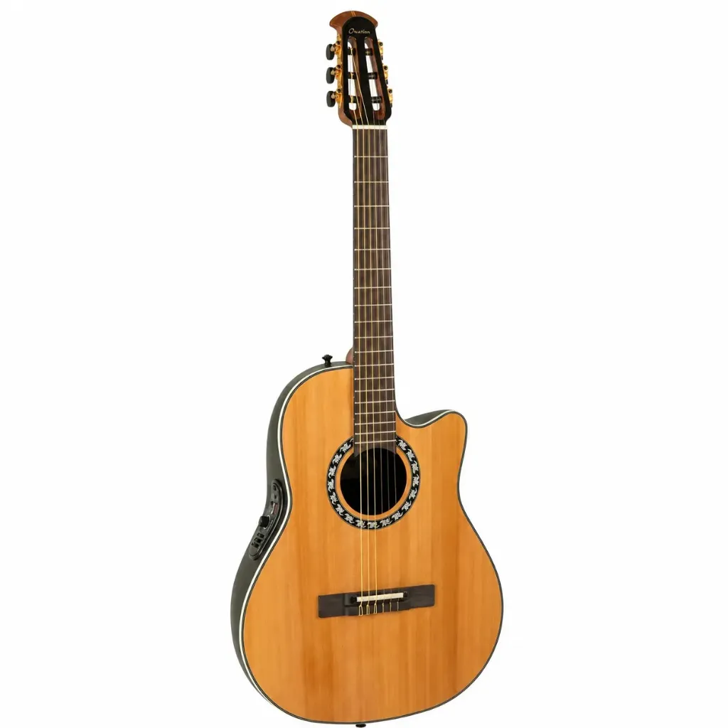 Ovation Pro Series Legend 1773AX4G Guitarra Electroacústica Nylon Mid Cutaway Natural