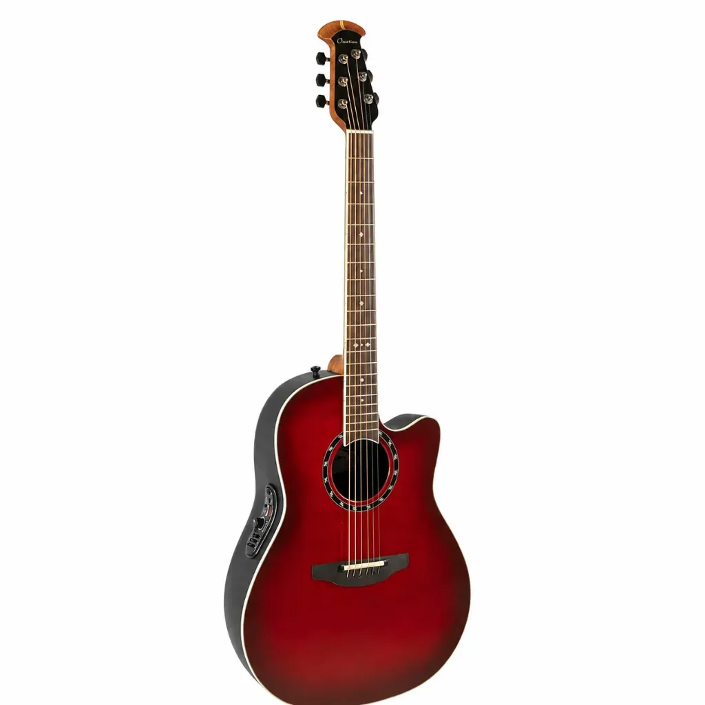 Ovation Pro Series Standard Balladeer 2771AXCCBG Guitarra Electroacústica Deep Contour Cherry Burst