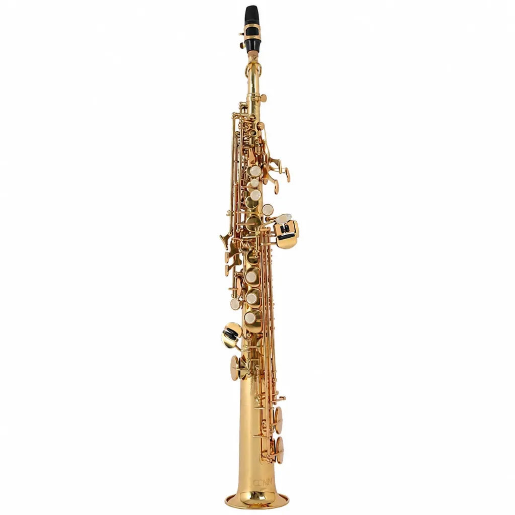 [SS650] Conn SS650 Saxofón Soprano Recto Laqueado con Cuello Recto y Curvo