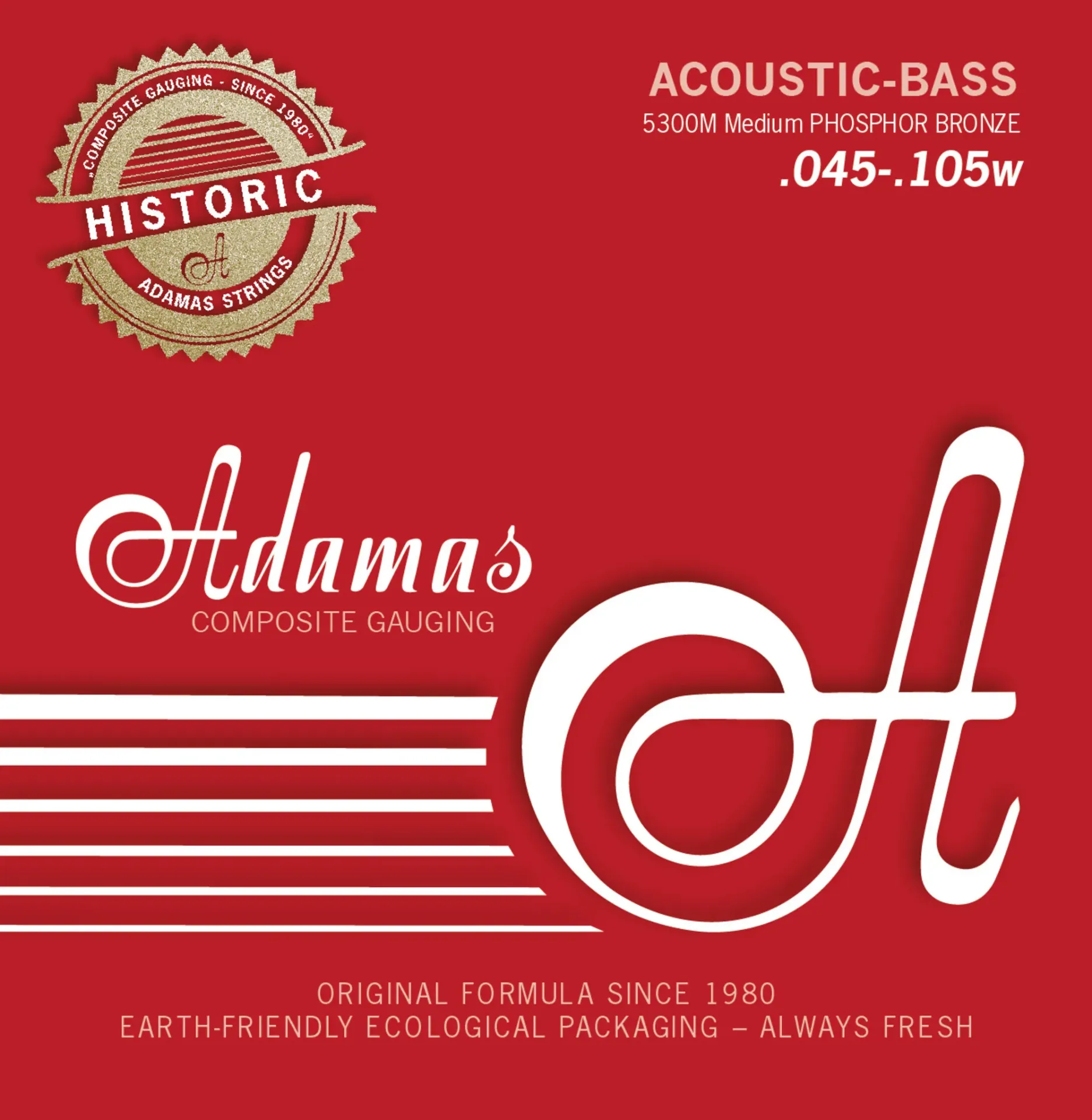 [669605] Adamas 669605 Medium Encordadura para Bajo Electroacústico 4 Cuerdas .045 - .105w