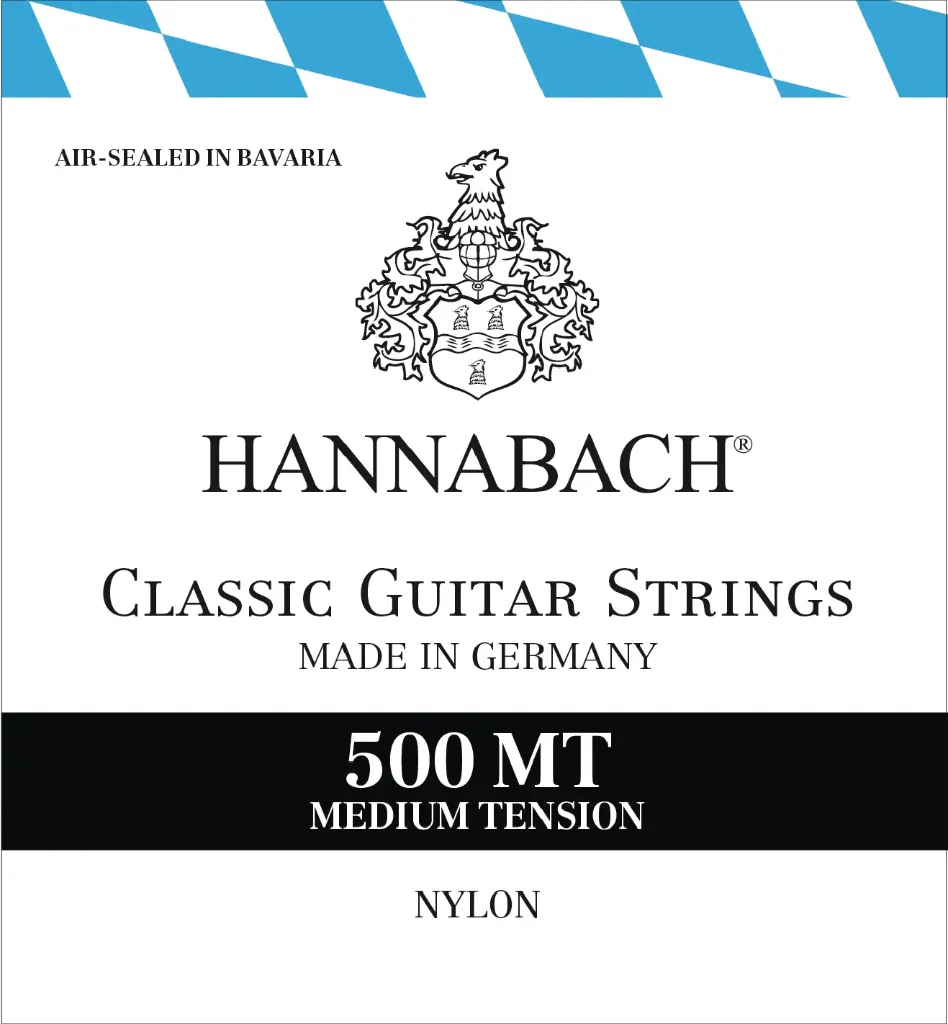 [500MT] Hannabach 500MT Encordadura para Guitarra Clásica Tensión Media