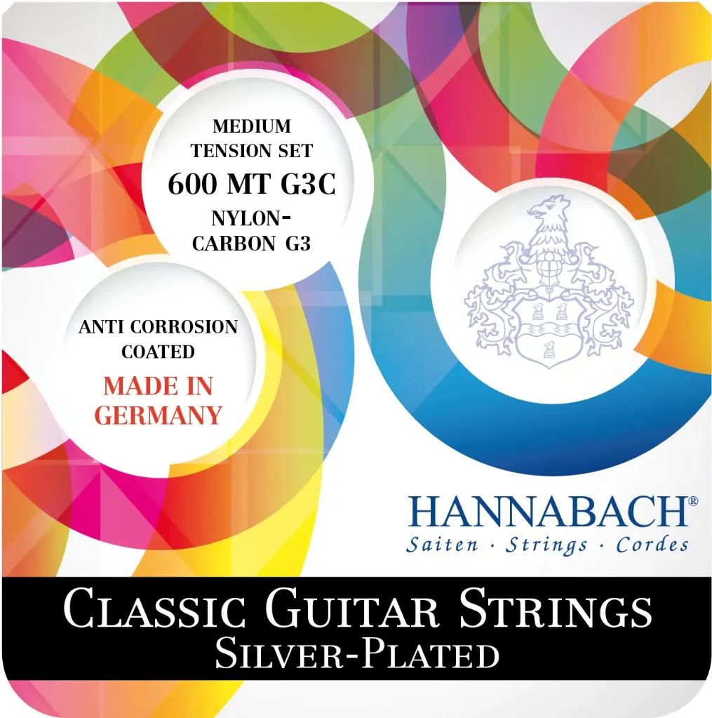 [600MTG3C] Hannabach 600MTG3C Encordadura para Guitarra Clásica Tensión Media