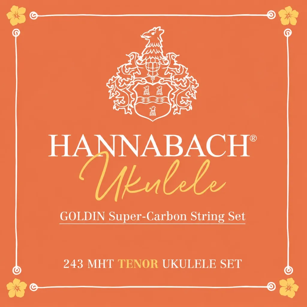 [243MHT] Hannabach 243MHT Goldin Super-Carbon Encordadura para Ukulele Tenor Tensión Media Alta
