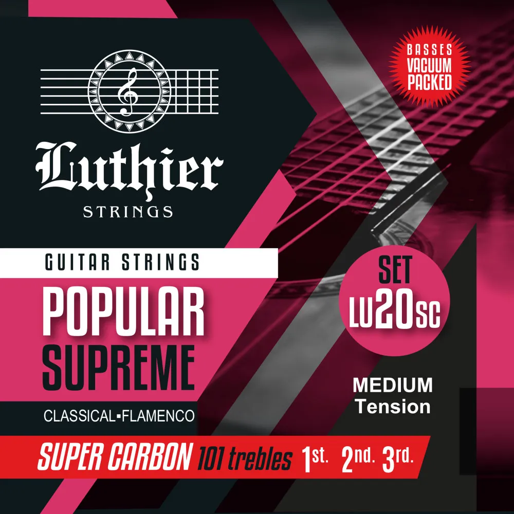 Luthier LU20SC Super Carbón Encordadura para Guitarra Clásica o Flamenca Tensión Media