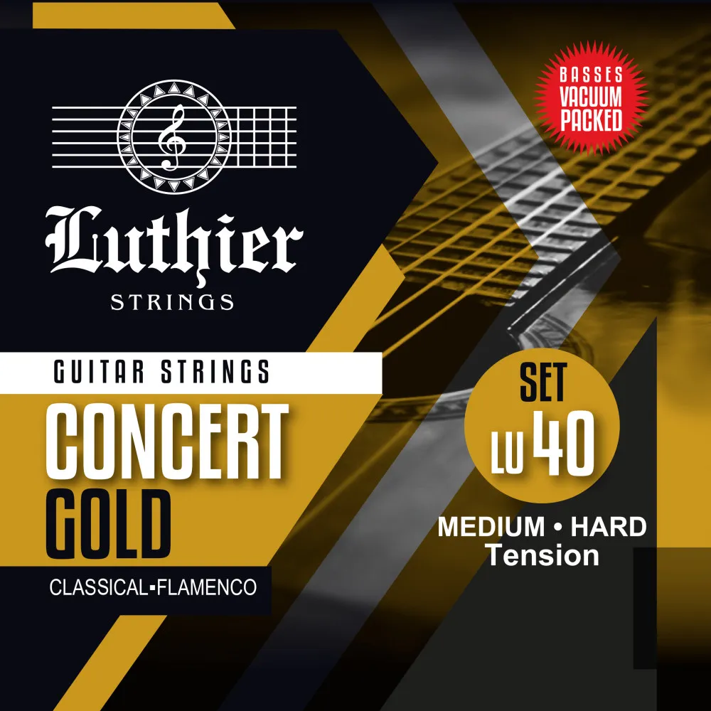 [LU40] Luthier LU40 Concert Gold Encordadura para Guitarra Clásica Tensión Media Alta