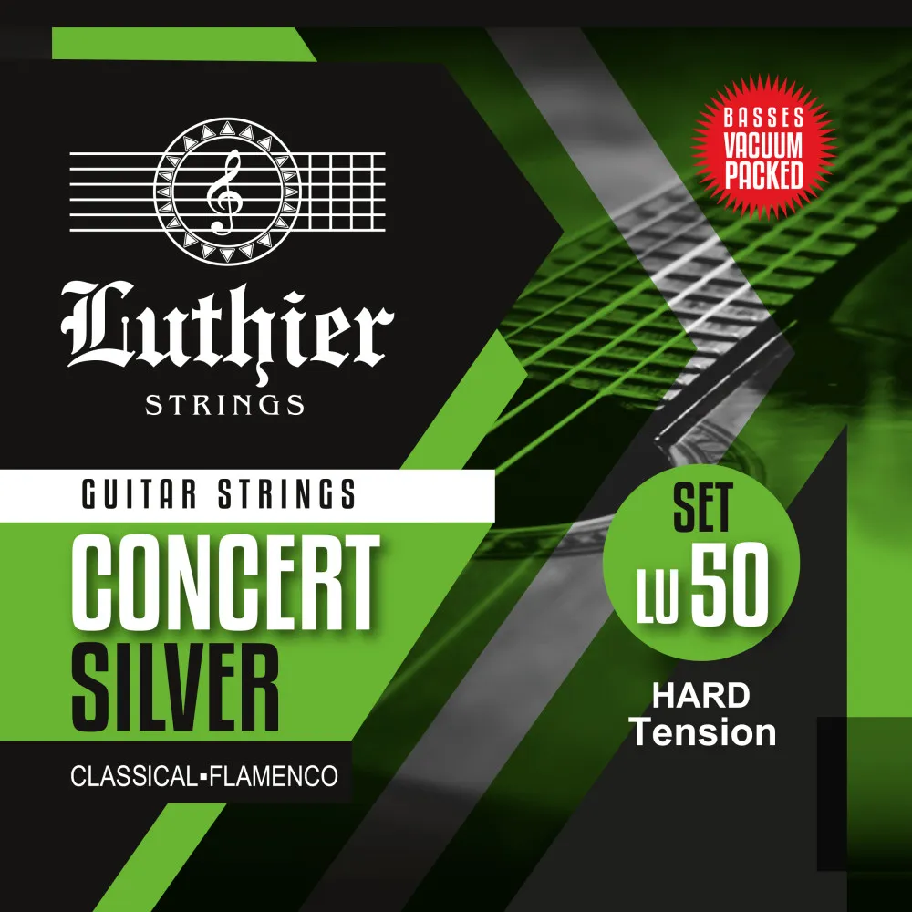 [LU50] Luthier LU50 Concert Silver Encordadura para Guitarra Clásica Tensión Alta