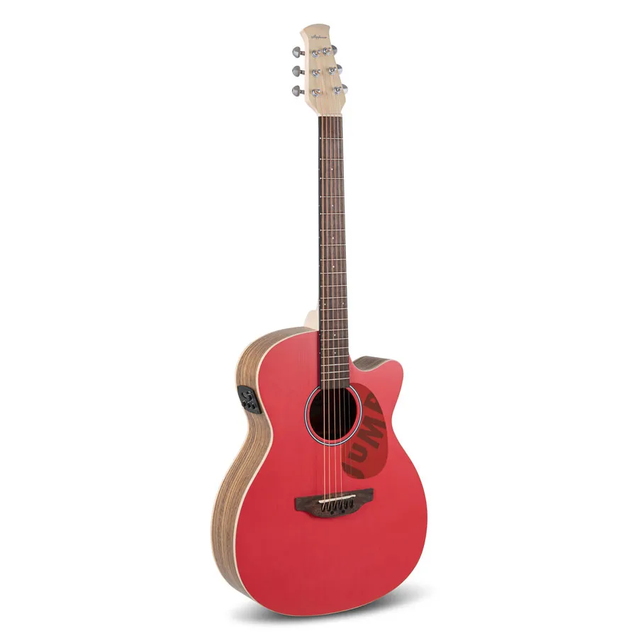 Applause AEO69R Jump OM Electro Cut Guitarra Electroacústica Lipstick