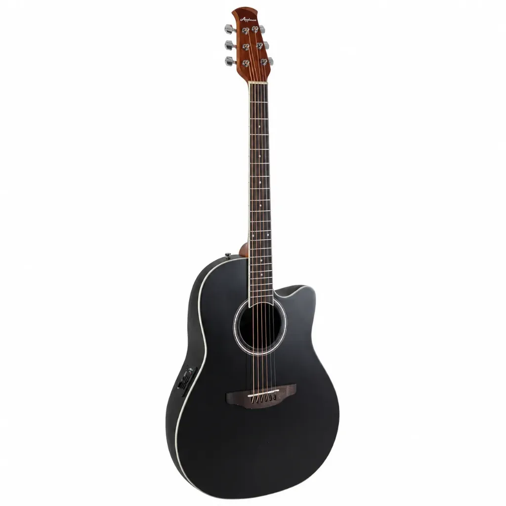 Applause AB245S Traditional Guitarra Electroacústica Negra Satinada