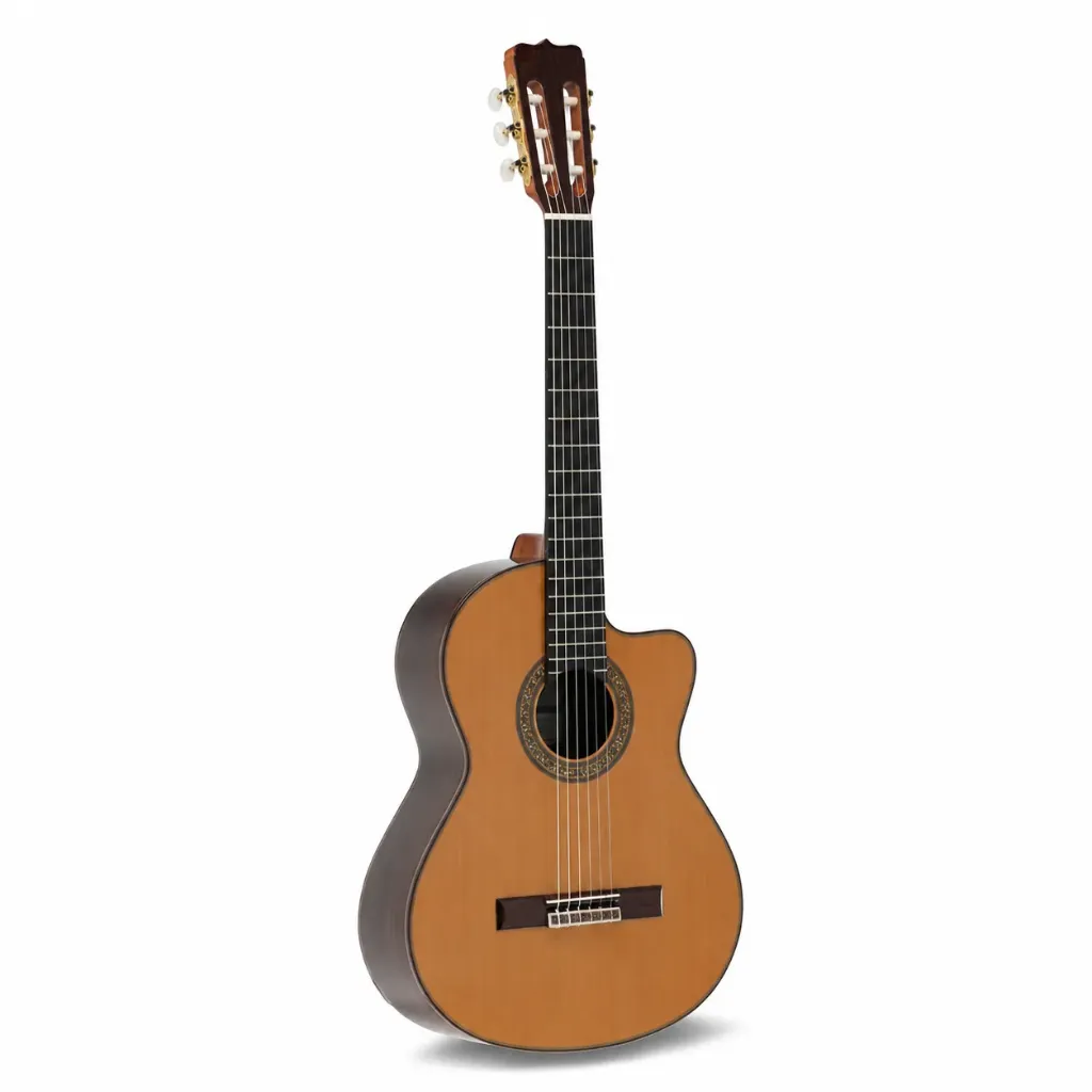 José Ramírez CWC Guitarra Clásica Electroacústica Cutaway Cedro Macizo