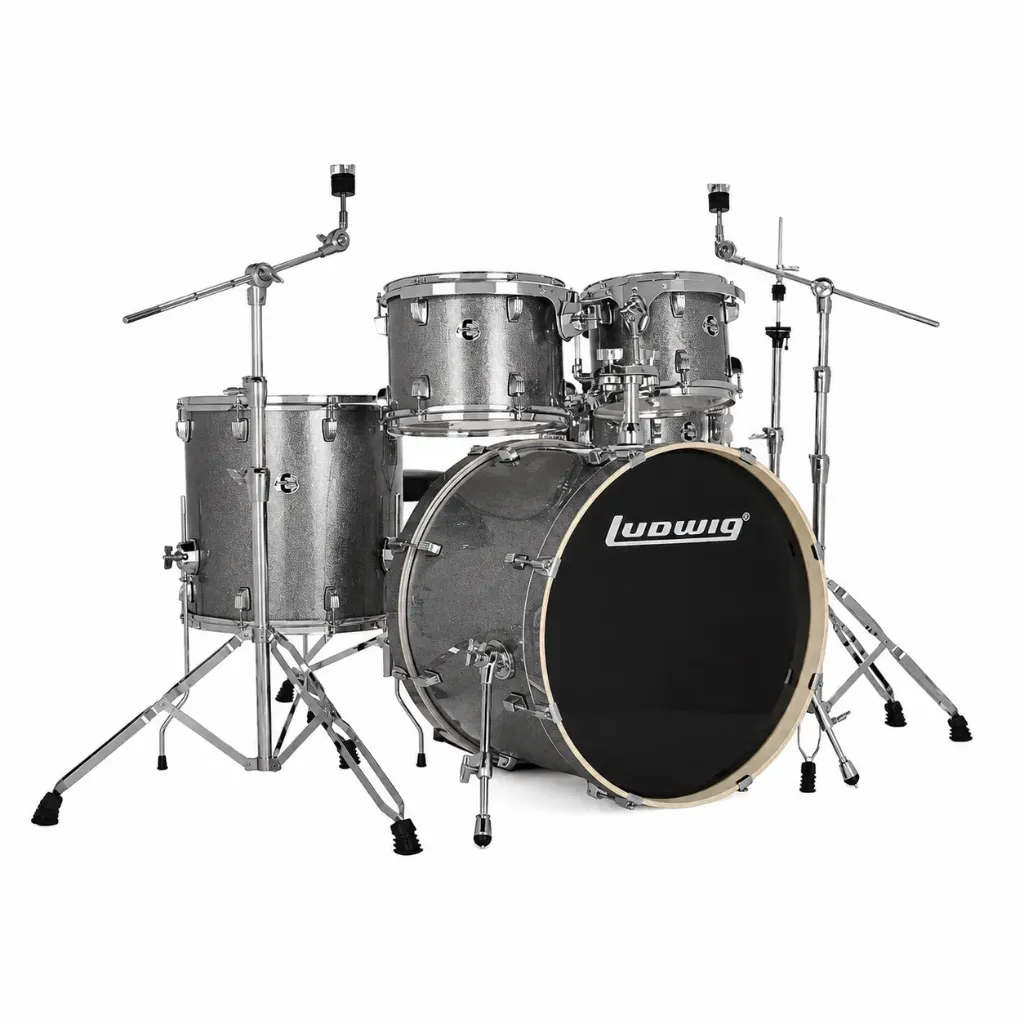 Ludwig LE522028 Evolution Batería Acústica 5 Piezas Platinum