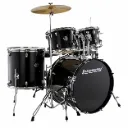 Ludwig LC19511 Accent Batería Acústica 5 Piezas Negro Sparkle