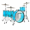 Ludwig L8264LX55 Vistalite Zep Set Batería Acústica 5 Piezas Azul