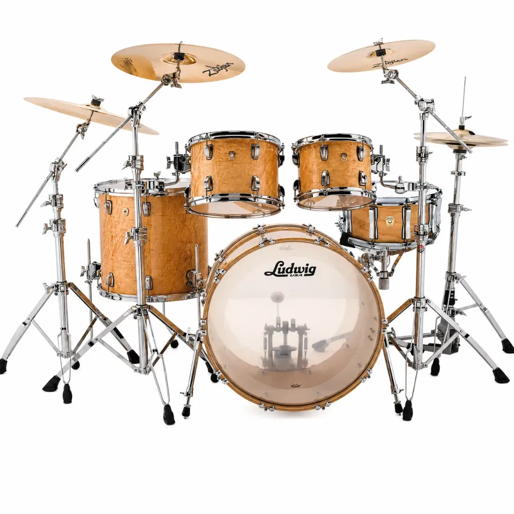 Ludwig L86204AX0N Classic Maple Mod Outfit Batería Acústica 4 Piezas Maple Natural