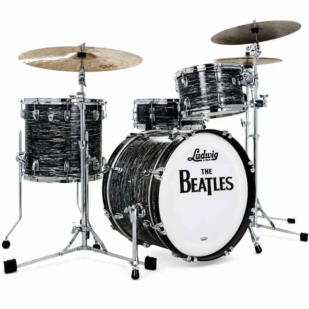 Ludwig L84023AX1Q Classic Maple Downbeat Outfit Batería Acústica 3 Piezas Vintage Black Oyster