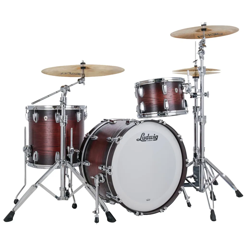 Ludwig L7342AXK2WC Classic Oak Fab Outfit Batería Acústica 3 Piezas Brown Burst