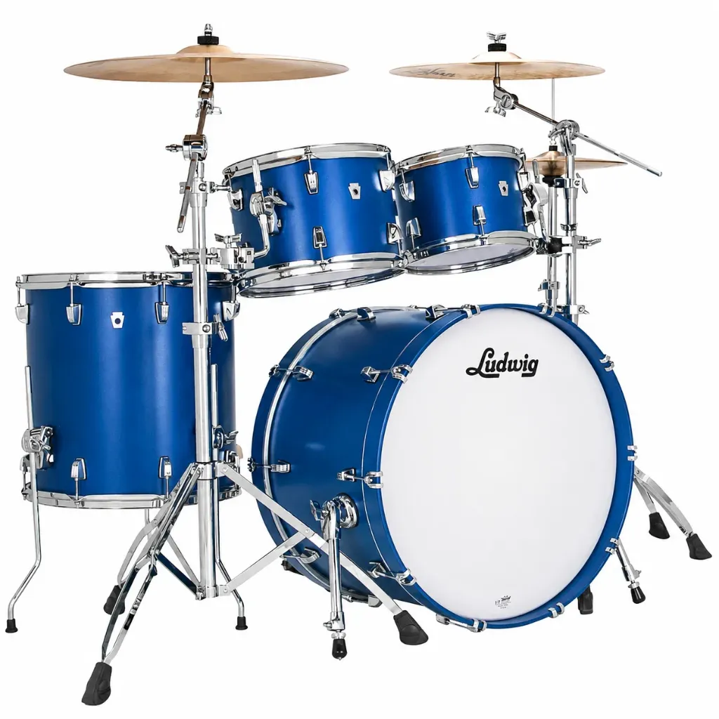 Ludwig LN34204TXPB NeuSonic Mod2 Outfit Batería Acústica 4 Piezas Satin Royal Blue