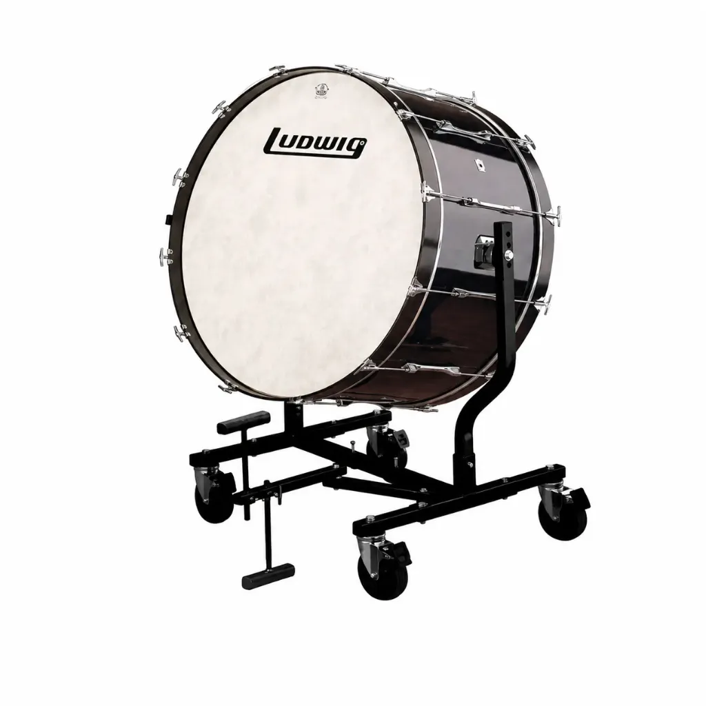 [LECB32X7G] Ludwig LECB32X7G Bombo de Concierto 32" x 16" Mica Negra con Atril Todo Terreno