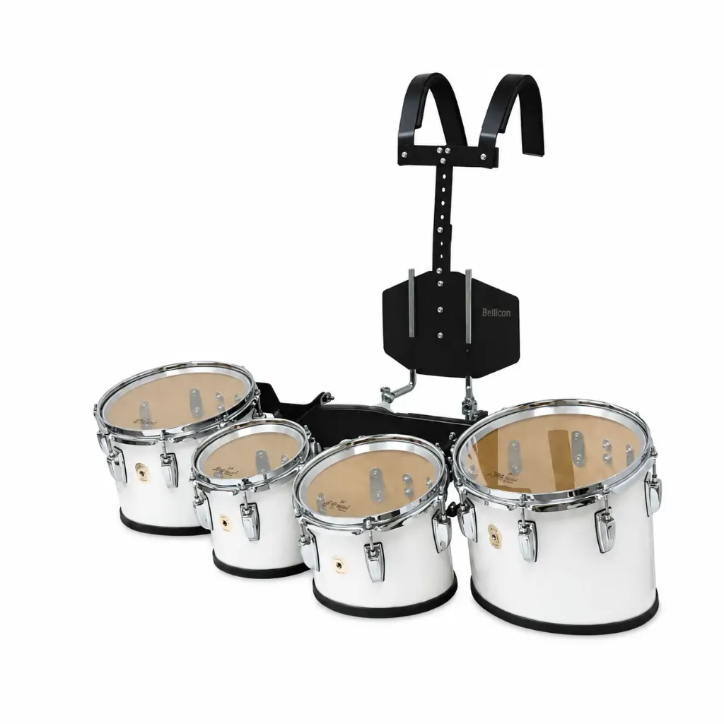[LUMT8023PWA] Ludwig LUMT8023PWA Multitenor de Marcha 8", 10", 12" y 13" Blanco Veteado con Cargador