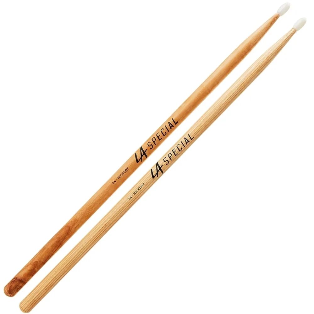 La Special LAS7AN Baquetas 7AN de Hickory con Punta de Nylon
