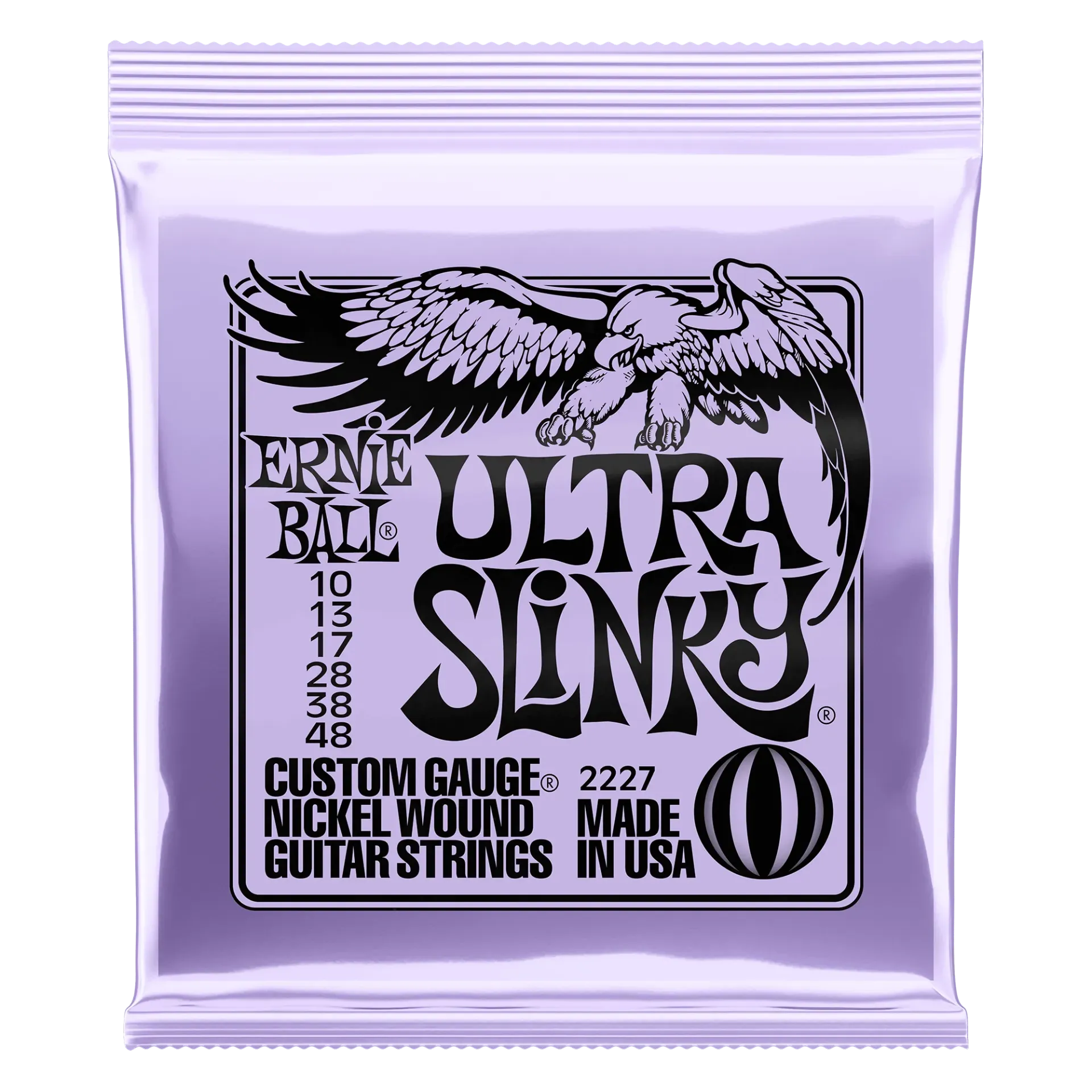 Ernie Ball 2227 Ultra Slinky Nickel Wound Encordadura para Guitarra Eléctrica 10-48