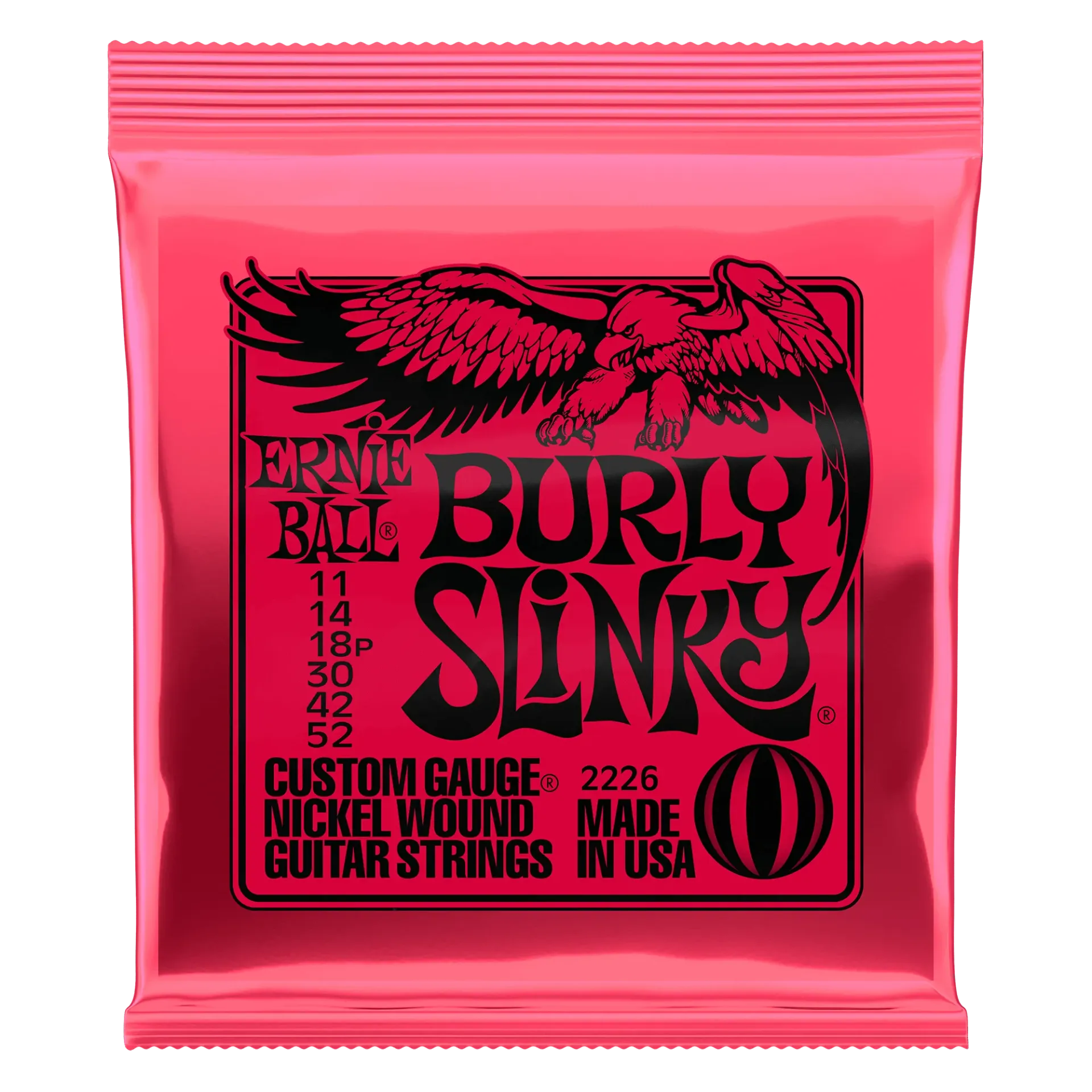 Ernie Ball 2226 Burly Slinky Nickel Wound Encordadura para Guitarra Eléctrica 11-52