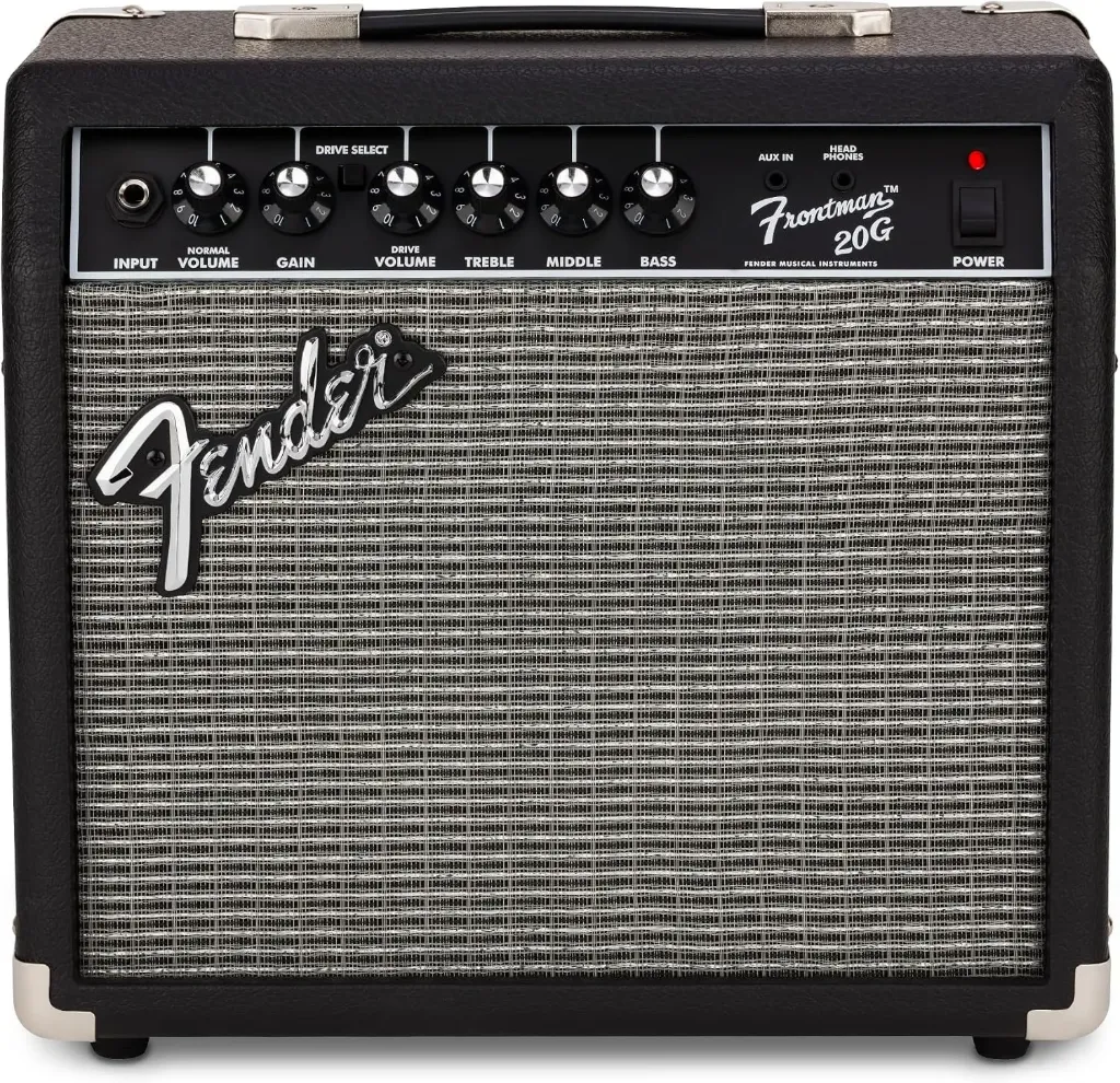 [20G] Fender Frontman 20G Amplificador para Guitarra Eléctrica 20 W Bocina de 8” Negro
