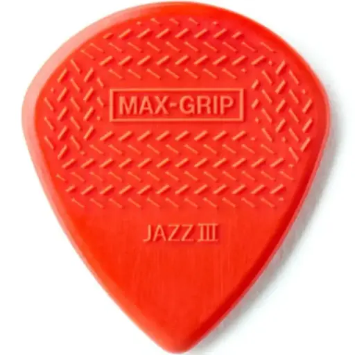 [471R3N] Dunlop 471R3N Espiga Max Grip Jazz III Nylon 3.00 mm Roja