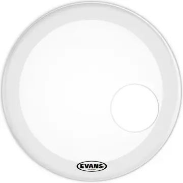[BD20RGCW] Evans BD20RGCW Parche 20 Pulgadas Resonante Áspero Blanco Hueco Micrófono