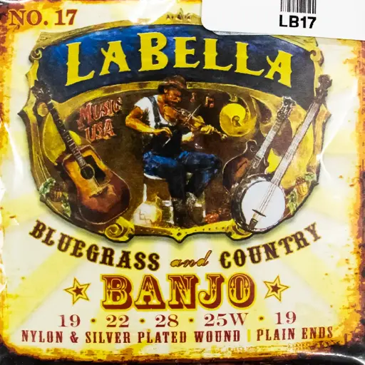 [LB17] La Bella LB17 Encordadura Para Banjo de 5 Cuerdas